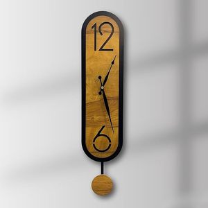Modern Wooden Square Analog <b>Battery</b> Powered Silent Wall <b>Clock</b> Art Decor for Living Room Bedroom Office - Product Image 3