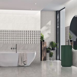 Azulejo de Pared Cerámico Blanco Brillante 300x600, Diseño Minimalista para Interiores de Oficina Modernos y Aplicaciones Comerciales - Product Image 1