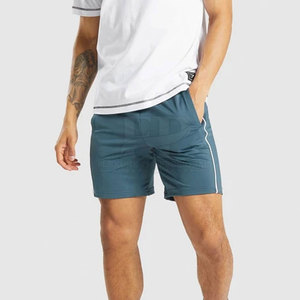 Pantalones Cortos Deportivos de Alto Rendimiento para Hombre, con Panel Lateral con Diseño de Líneas Blancas, Hechos de Poliéster, para la Parte Superior de la Espalda y Bíceps - Product Image 1