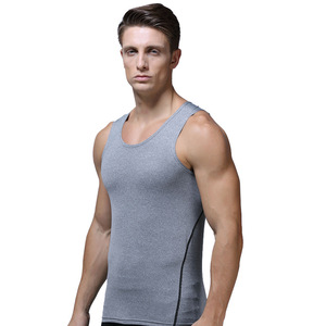 Débardeur blanc sans manches pour homme, col rond, tricoté uni, style décontracté et respirant 2026 - Product Image 2