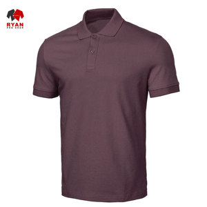 เสื้อโปโลดีไซน์สั่งทำพิเศษสำหรับผู้ชายจาก Ryan Pro Gear เนื้อผ้าระบายอากาศได้ดีและสวมใส่สบาย ปกคอเสื้อพับได้ ลายเรียบ - Product Image 1