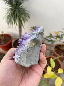 Small Amethyst Druzy <b>Cluster</b> | Natural Purple <b>Crystal</b> Geode | Raw Mineral Decor & Gift - Product Image 5