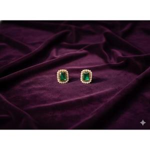 Mehendi <b>Earring</b> <b>Set</b> for Women Traditional Lightweight <b>Gold</b> Finish <b>Earrings</b> Ideal for Bridal Mehndi Haldi Wedding and Festive - Product Image 1