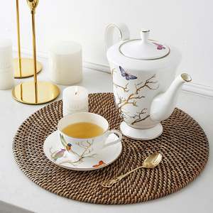 Migliori Nuovi Sottobicchieri Rotondi in Juta e Paglia Marina, Tovagliette da Tavola a Prezzo All'Ingrosso per Decorazioni Matrimoniali - Product Image 3