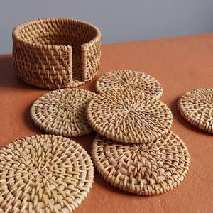 Rattan Coaster <b>Placemat</b> Woven High Quality <b>Placemats</b> Table Mat Cup Mat Rattan coaster At Lowest Price - Product Image 4