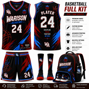 High Quality Basketball Uniform Set 100% Polyester Sublimation Basketball Jersey Short Set With Sock And Bags - Product Image 6