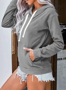 Women's Cozy Winter Oversize Hoodie with Hand-<b>Painted</b> Embroidery Y2K Streetwear Pullover Plus Size Hoodies Womens Hoodies - Product Image 4
