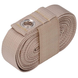 Attelle de poignet en tissu beige avec œillet métallique – Bande de soutien durable pour l'entraînement de boxe - Product Image 1