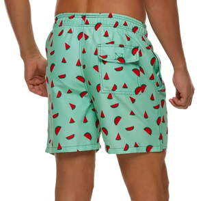 Shorts personnalisés pour hommes, décontractés, à taille élastique, en toile, pour le sport, la plage, le surf, la natation, boxers, grandes tailles, respirants - Product Image 5