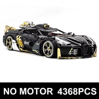 GULY 10631 MOC Super Sports Car, ensemble de blocs de construction en plastique de 3976 pièces, modèle de véhicule de course à piles, construction