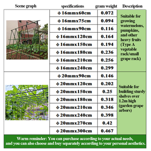 16mm Outdoor Kletter pflanze Spalier Zaun Pfähle Gartenarbeit Kunststoff beschichtete Metall Garten Pflanze Pfähle - Product Image 3