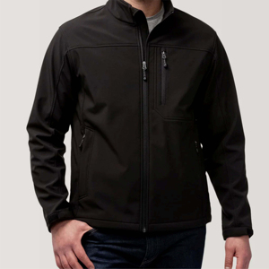 OEM Service Winter Casual Men's Softshell <b>Jacket</b> with Stand Collar Zipper Front Hooded Waterproof Windproof & Breathable - Product Image 4