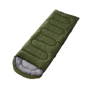 Легкий Водонепроницаемый Кемпинг компактный хлопко-10 оптом открытый спальный мешок с подушкой для взрослых