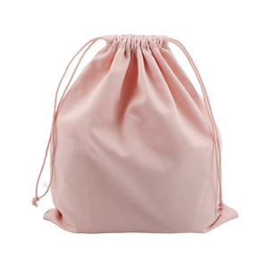 Sac à chaussures en toile de coton réutilisable, durable et écologique, avec cordon de serrage, production personnalisée pour la vente au détail de mode et usage utilitaire - Product Image 1