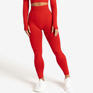 Leggings de sport sans couture taille haute pour femme, pantalon de yoga, extensible, respirant, pour la course et l'entraînement en salle de sport, effet push-up - Product Image 1
