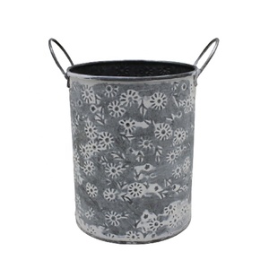 Tuin Decoratieve Ronde Plantenbak Met <span class=keywords><strong>Vast</strong></span> Handvat Oxidase Met Witte Antieke <span class=keywords><strong>Pot</strong></span> Voor Indoor Woonkamer Decor