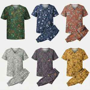 Wholesale High Quality Premium Medical <b>Scrub</b> <b>Set</b> for Men Women Hospital Nursing Uniform Healthcare Workwear Custom Logo OEM ODM - Product Image 5