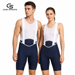 Cuissardes de cyclisme haut de gamme à compression élevée pour hommes et femmes – Cuissardes athlétiques respirantes et anti-humidité en mélange Spandex-Nylon - Product Image 1