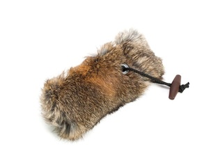 Faux <b>Fur</b> Game Call Cover With Wooden Handle Portable Outdoor Hunting Dog Training Accessory All Seasons Use One Size - Product Image 2