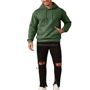 Pulls à capuche pour hommes les plus vendus, style personnalisé, nouveau style, 100% coton uni pour l'hiver, avec cordon de serrage au meilleur prix - Product Image 1