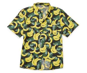 Chemise Hawaïenne Homme Manches Courtes Imprimé Feuilles Tropicales Noir Vert Tenue Hiver Vacances Respirante Écologique Anti-Boulochage - Product Image 3
