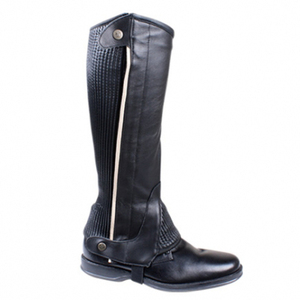 Half Genuine Leather Multi-Purpose Horse Riding Chaps Durable Equestrian Leg Protection for Training, Show Jumping & Western - Product Image 4