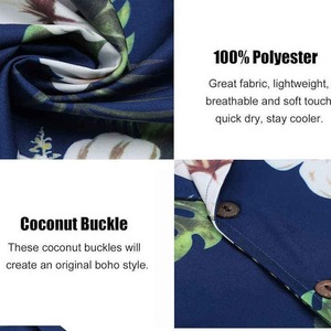 Chemises Hawaïennes d'Été pour Hommes en Gros, Manches Courtes, Vacances, 100% Coton - Product Image 5