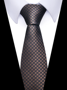 Corbata de Seda Clásica de 8 cm con Rayas Azules para Hombre, Accesorios para Traje, Ideal para Bodas, Trabajo, Cumpleaños, Regalo - Product Image 2