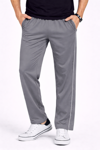 Pantalones deportivos grises premium para hombre, diseñados para brindar comodidad, movilidad y versatilidad diaria. Tela ligera y transpirable - Product Image 4