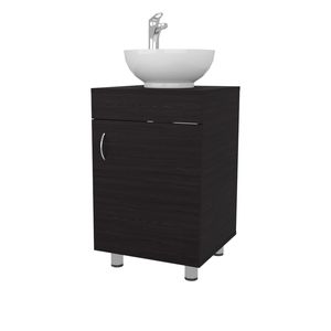 FM FURNITURE Mobile Bagno Integrato Loli con Lavabo e Rubinetto Colore Wengue - Product Image 4