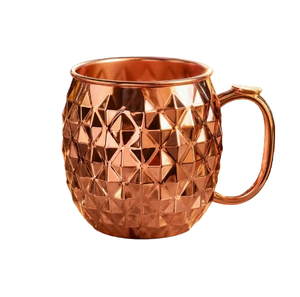 Bar Accessories Beer and Wine Drink Hammered <b>Copper</b> <b>Mug</b> For Beverages Server Ayurveda Health Benefits Camping Outdoor Use - Product Image 2