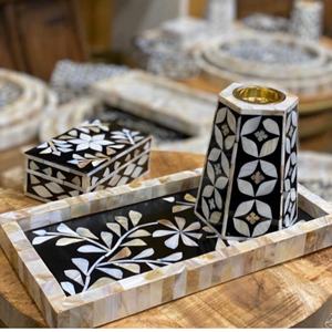EL MEJOR VENDEDOR DE BANDEJA CON INCRUSTACIÓN DE MADRE DE PERLA CON BAKHOOR MADKHAN Y CAJA DE QUEMADOR OUD REGALOS GULF UAE por VINTAGE CRAFT - Product Image 6
