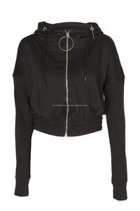 Sweat-shirt court à capuche pour femme en coton polaire, élégant, confortable, léger, chaud pour l'hiver, style décontracté streetwear, séchage rapide - Product Image 6