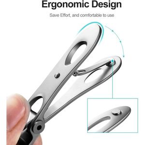 Tagliaunghie con Apertura Ultra Larga in Acciaio Inossidabile Resistente per Anziani con Unghie Spesse - Product Image 3