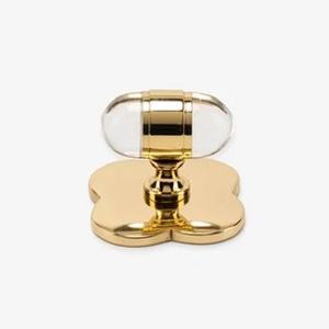 Modern T-Shaped Brass Cabinet Handle Minimalist Design Durable Furniture <b>Knob</b> <b>for</b> <b>Dresser</b> Kitchen Drawer Gold Finished - Product Image 2