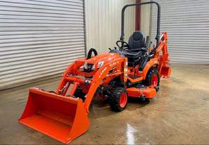 Tracteur agricole Kubota BX23S, tracteur utilitaire compact avec chargeur frontal, tondeuse, pelle arrière, 4 roues motrices pour les champs et les jardins - Product Image 2