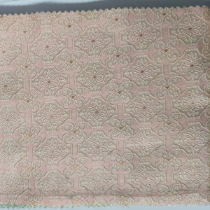 Tissu jacquard en viscose de haute qualité, broderie florale, respirant, couleurs vibrantes, vêtements de mariage pour garçons et filles - Product Image 1