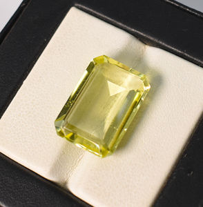 Pierre précieuse en quartz citron naturel, forme octogonale, 18x13x6 mm, 11,50 carats, pierre non montée pour la création de bijoux - Product Image 3