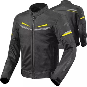 Veste d'été de moto pour hommes avec fermeture éclair de ventilation Armure approuvée CE et doublure imperméable détachable - Product Image 1