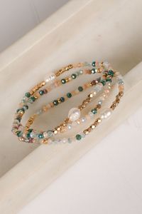 Handmade <b>Beaded</b> <b>Bracelet</b> For Women Daily Wear Wedding Gifting Adjustable Stylish Multicolour Wristband Fashion Jewelry Accessory - Product Image 5