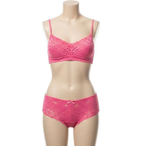Bikini en dentelle crochetée pour femme, 100% fibre de bambou, antibactérien, taille haute, motif léopard, doux, confortable, respirant, sexy - Product Image 1
