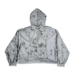 Sweat-shirt à capuche oversize pour homme, streetwear, imprimé drip, tricoté en polyester, vêtements décontractés d'automne - Product Image 4