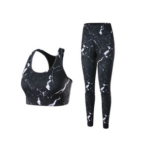 Conjuntos Deportivos de 2 Piezas para Mujer, Cintura Media, Leggings sin Mangas, Transpirables, Ecológicos, Spandex/Poliéster, Color Sólido, Venta al Por Mayor - Product Image 5