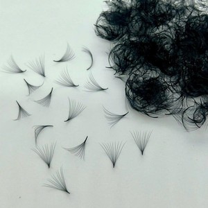 Extensiones de Pestañas Pre-fabricadas de Pelo Sintético Hechas a Mano, Volumen 10D-20D, Mega Naturales, Largas, Estrechas, Negras Mate, Suaves y de Alta Calidad - Product Image 5