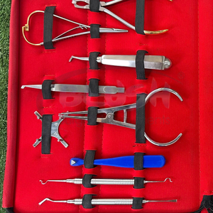 12-Piece Stainless Steel Manual Dental Extraction Forceps Kit Ergonomic Grip CE Certified Surgical Instruments By <b>Blush</b> Surgical - Product Image 6