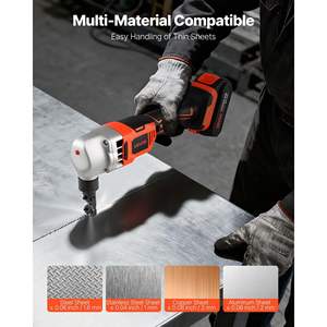 18V Cordless Metal <b>Nibbler</b> 2000 MAh Battery 1200 RPM Brushless Motor Electric Cutter for Stainless Steel Copper Sheet Plastic - Product Image 4