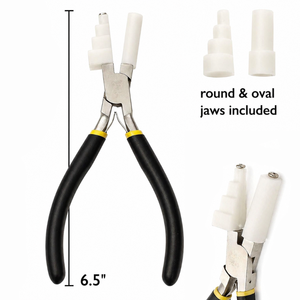 Pince à mâchoires en nylon pour bijoux, outil de façonnage multi-formes (rond, ovale, carré), outil de création avec mandrin - Product Image 3