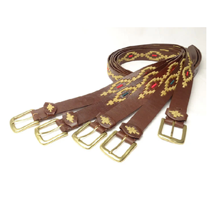 Ceinture Polo en Cuir Véritable OEM, Design Tressé en Cuivre, Durable, Légère, Longueur/Largeur Personnalisable, Haute Qualité - Product Image 4