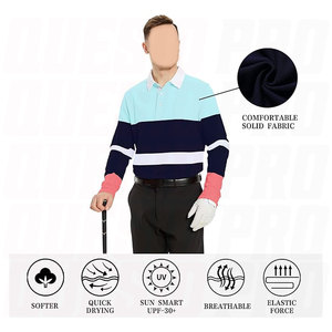 Polos Personalizados de Manga Corta 100% Algodón, Estilo Jersey, Corte Cuadrado, Color en Contraste, Bordado de Rugby, Rayas Deportivas - Product Image 5