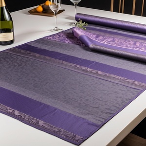 Camino de mesa de lino para comedor de granja, tejido Jacquard, diseño impreso para bodas rústicas y celebraciones de temporada, uso informal - Product Image 6